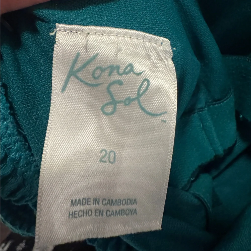 Kona Sol Vibrant Teal Women’s One Piece Swimsuit